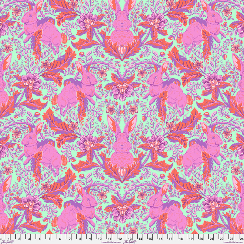 Tula Pink - Full Moon Forest 2 - Hoppy Go Lucky - Blossom
